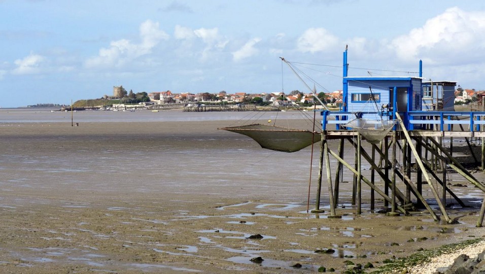 Paysage naturel de l’estuaire de la Charente près de Rochefort